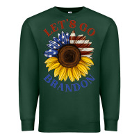Sports Green American flag sunflower Premium Sweatshirt - Jasminsmagicworld