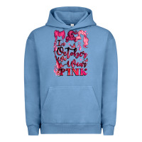 Pigment Pebble Blue in october we wear pink Urban Hoodie - LillyAllenDesigns