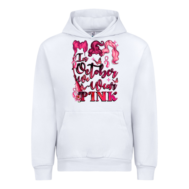 In October We Wear Pink Urban Hoodie by LillyAllenDesigns | Teevron