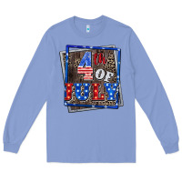 Colony Blue 4th of July  4th of july Long Sleeve Tee - CowGirlArtShop