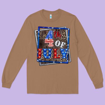 4th Of July  4th Of July Long Sleeve Tee Designed By Cowgirlartshop