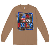 Toasted Coconut 4th of July  4th of july Long Sleeve Tee - CowGirlArtShop