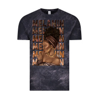 Cloud Black melanin melanin melanin with afro girl Vintage Tee - texasbilliewilder
