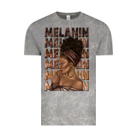 Cloud Rock melanin melanin melanin with afro girl Vintage Tee - texasbilliewilder