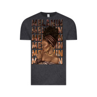 Vintage Black melanin melanin melanin with afro girl Vintage Tee - texasbilliewilder