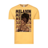 Vintage Mustard melanin melanin melanin with afro girl Vintage Tee - texasbilliewilder