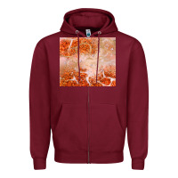 Burgundy orange glitter Zipper Hoodie - JahusDesignShop