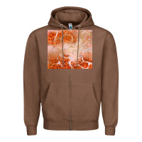 Chestnut orange glitter Zipper Hoodie - JahusDesignShop