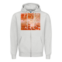 Dove Grey orange glitter Zipper Hoodie - JahusDesignShop