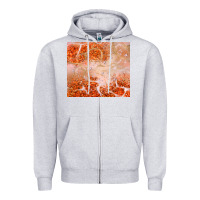 Heather Grey orange glitter Zipper Hoodie - JahusDesignShop