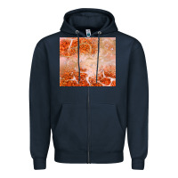 Navy orange glitter Zipper Hoodie - JahusDesignShop