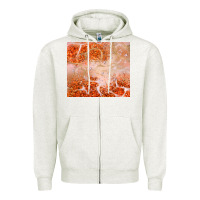 Oatmeal Heather orange glitter Zipper Hoodie - JahusDesignShop