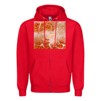 Red orange glitter Zipper Hoodie - JahusDesignShop