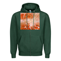 Sports Green orange glitter Zipper Hoodie - JahusDesignShop