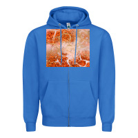 True Royal orange glitter Zipper Hoodie - JahusDesignShop