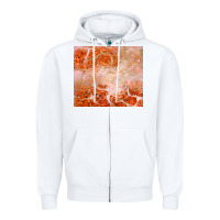 White orange glitter Zipper Hoodie - JahusDesignShop