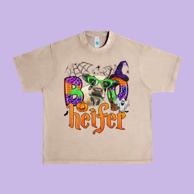 Boo Heifer Urban Heavy Tee Designed By Zillion Design Studio