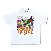 White boo heifer Urban Heavy Tee - Zillion Design Studio
