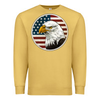 Antique Gold American Bald Eagle Premium Sweatshirt - Jasminsmagicworld