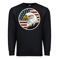 Black American Bald Eagle Premium Sweatshirt - Jasminsmagicworld