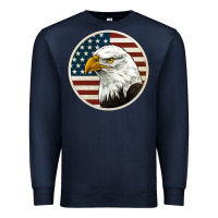 Navy American Bald Eagle Premium Sweatshirt - Jasminsmagicworld