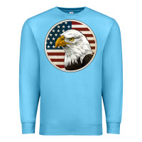 Ocean Blue American Bald Eagle Premium Sweatshirt - Jasminsmagicworld