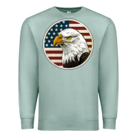 Seafoam American Bald Eagle Premium Sweatshirt - Jasminsmagicworld