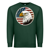Sports Green American Bald Eagle Premium Sweatshirt - Jasminsmagicworld