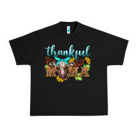 Black thankful mama cow Urban Heavy Tee - BarkalooDesign