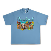Pebble Blue thankful mama cow Urban Heavy Tee - BarkalooDesign