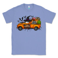Colony Blue happy halloween truck Classic Tee - CowhideDigitalArt