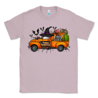 Lilac happy halloween truck Classic Tee - CowhideDigitalArt