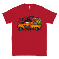 Red happy halloween truck Classic Tee - CowhideDigitalArt