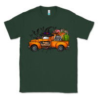 Sports Green happy halloween truck Classic Tee - CowhideDigitalArt