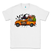 White happy halloween truck Classic Tee - CowhideDigitalArt