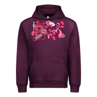 Mauve Wine pca breast cancer patient care assistant Urban Hoodie - LillyAllenDesigns