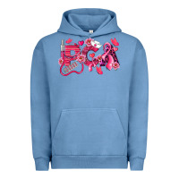 Pigment Pebble Blue pca breast cancer patient care assistant Urban Hoodie - LillyAllenDesigns