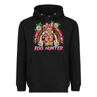 Black easter pink camouflage egg hunter  bunny rainbow Heavyweight Hoodie - BarkalooDesign