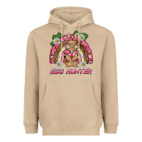 Mushroom easter pink camouflage egg hunter  bunny rainbow Heavyweight Hoodie - BarkalooDesign