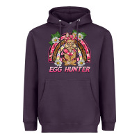 Plum easter pink camouflage egg hunter  bunny rainbow Heavyweight Hoodie - BarkalooDesign