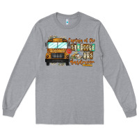 Heather Grey Captain Of Struggle Bus Busdrive Long Sleeve Tee - CowhideDigitalArt