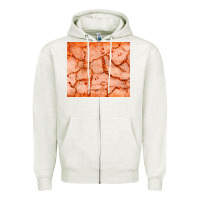 Oatmeal Heather orange glitter Zipper Hoodie - JahusDesignShop