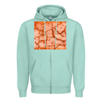 Seafoam orange glitter Zipper Hoodie - JahusDesignShop