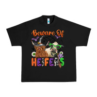 Black beware of heifers Urban Heavy Tee - Zillion Design Studio
