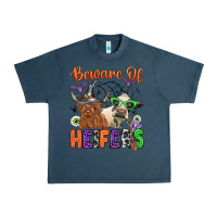 Midnight Navy beware of heifers Urban Heavy Tee - Zillion Design Studio