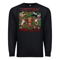 Black christmas with my herd cows Premium Sweatshirt - BarkalooDesign