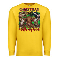 Lemon christmas with my herd cows Premium Sweatshirt - BarkalooDesign