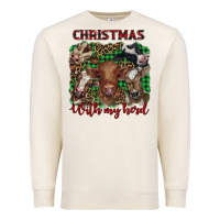 Sandshell christmas with my herd cows Premium Sweatshirt - BarkalooDesign