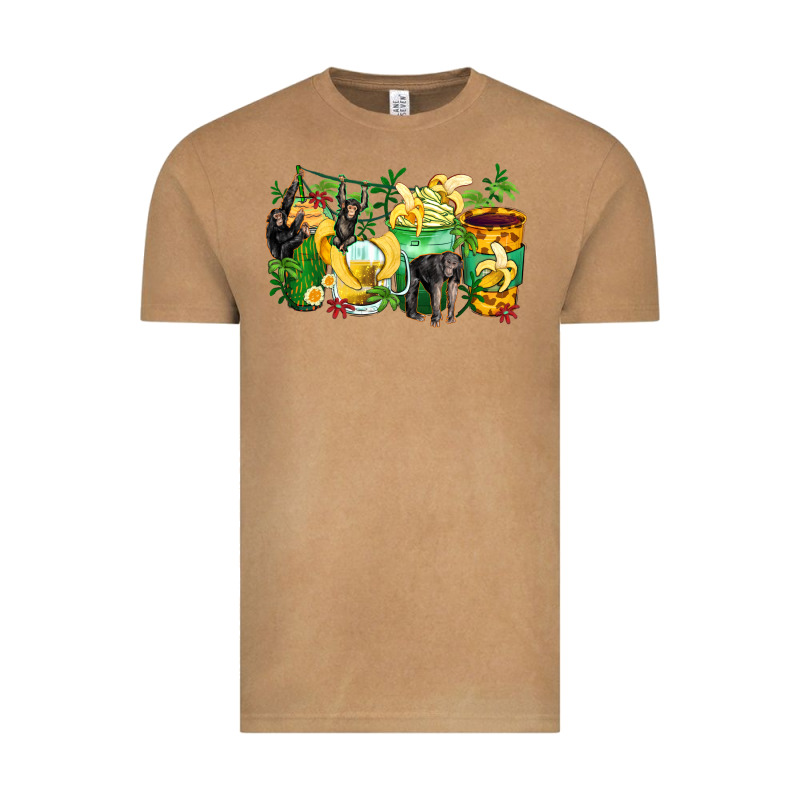 Monkey Coffee Cups Vintage Tee by Zillion Design Studio | Teevron