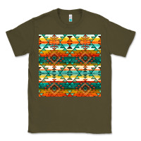 Army Green native american aztec seamless pattern 1 Classic Tee - BundleAndBundleShop